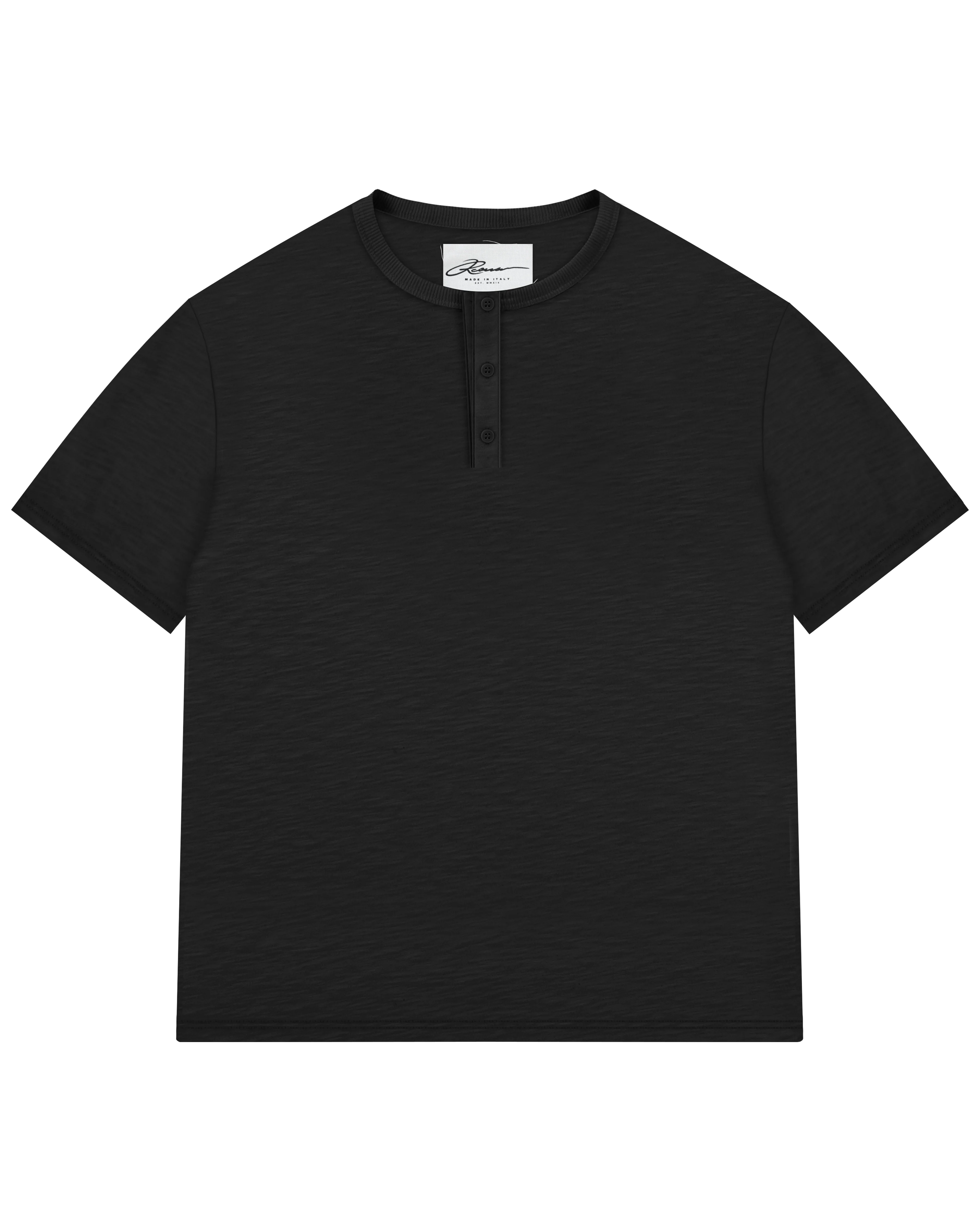 Reaven Black Serafino T-Shirt