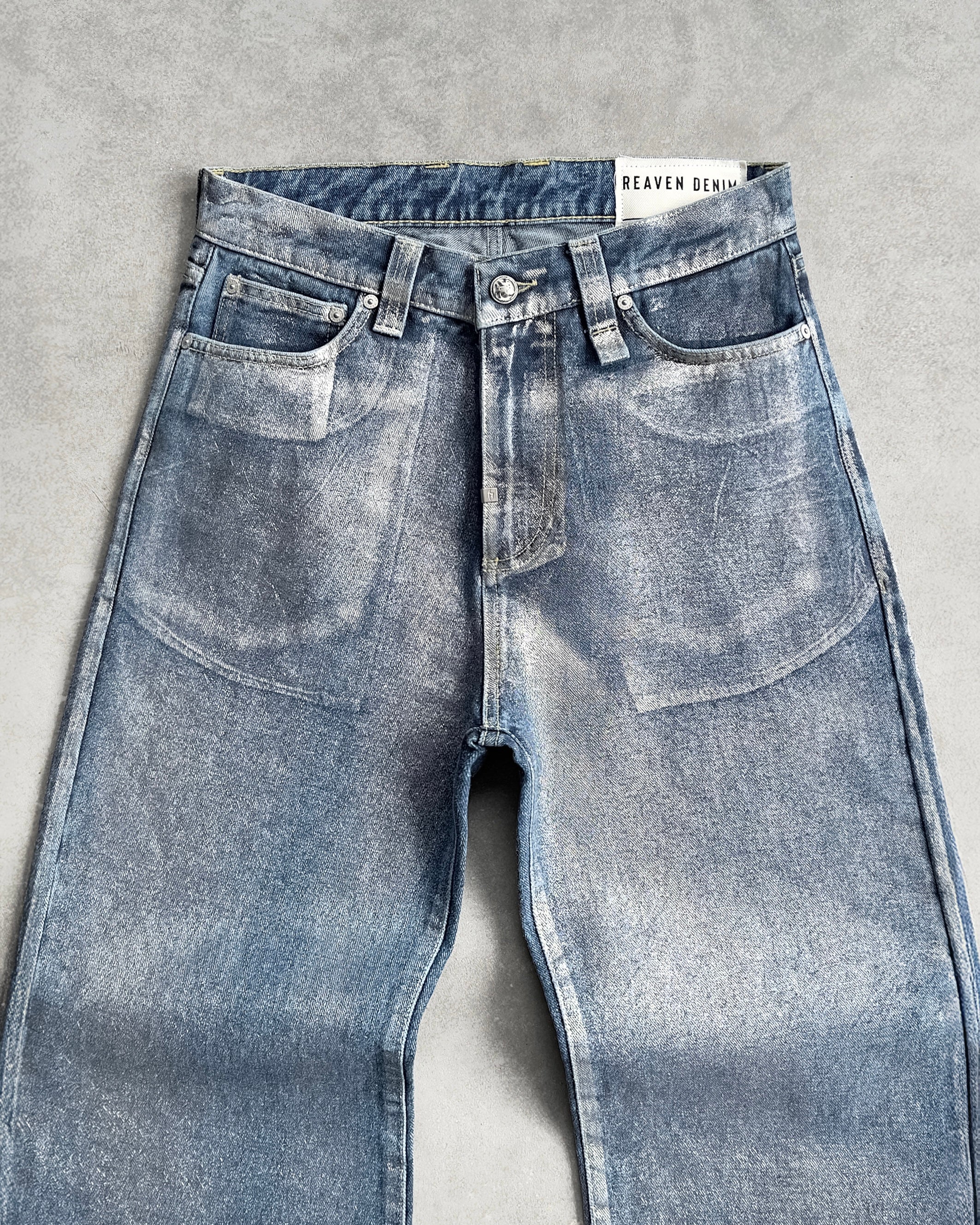 Reaven Chrome Tears Bootcut Denim Jeans - Image 6