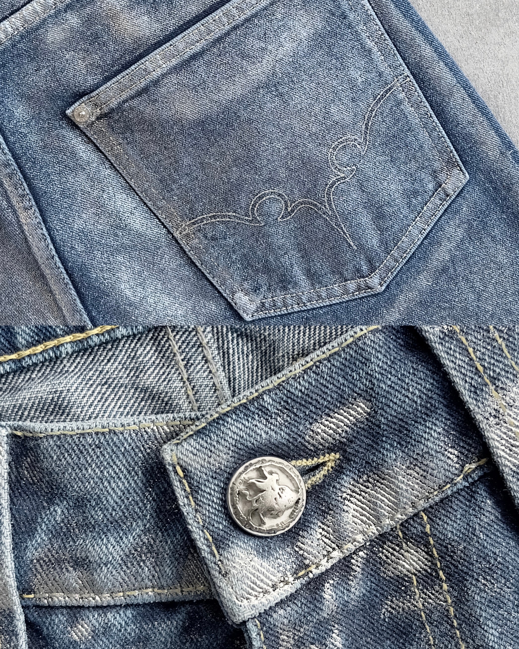 Reaven Chrome Tears Bootcut Denim Jeans - Image 7