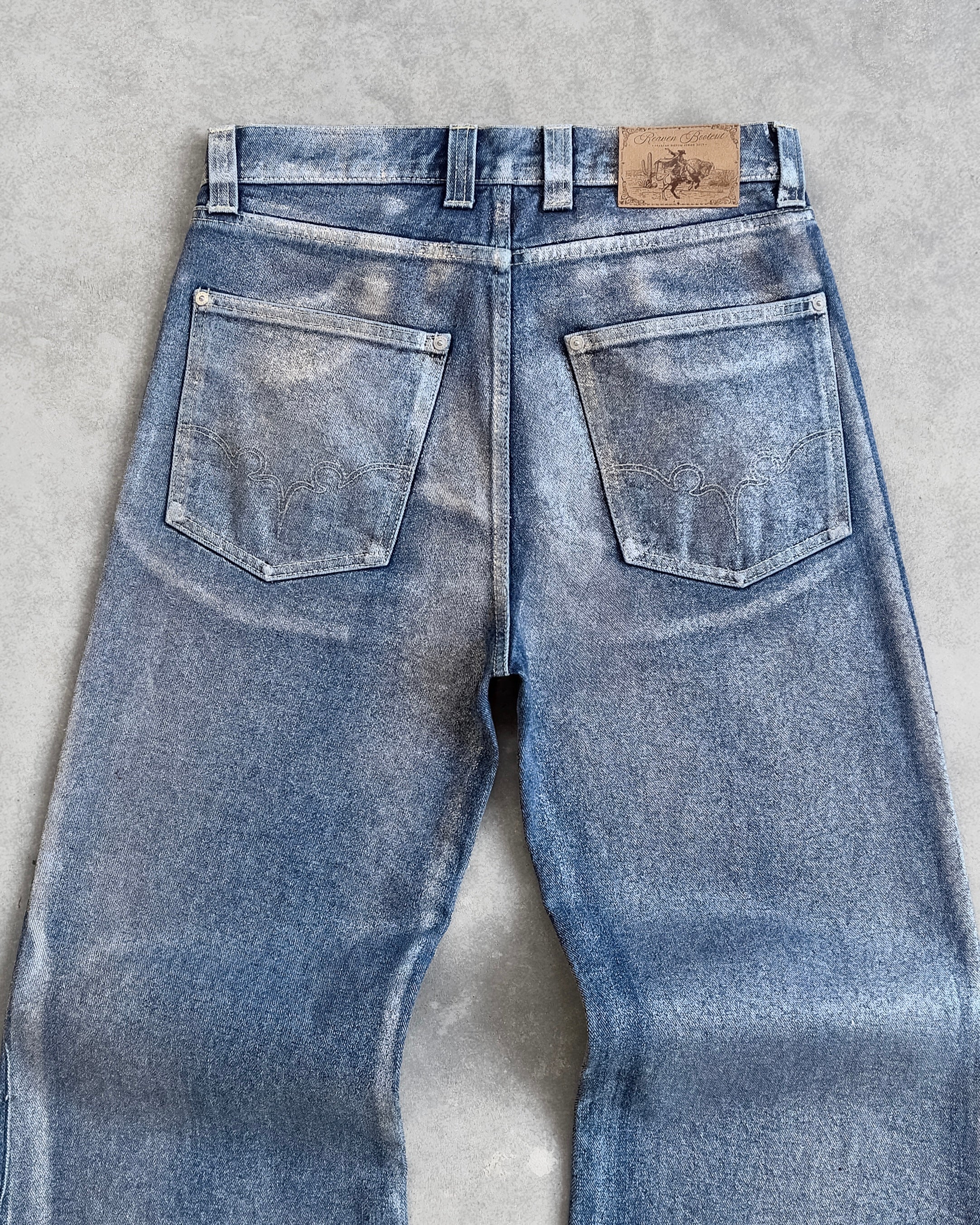 Reaven Chrome Tears Bootcut Denim Jeans - Image 9