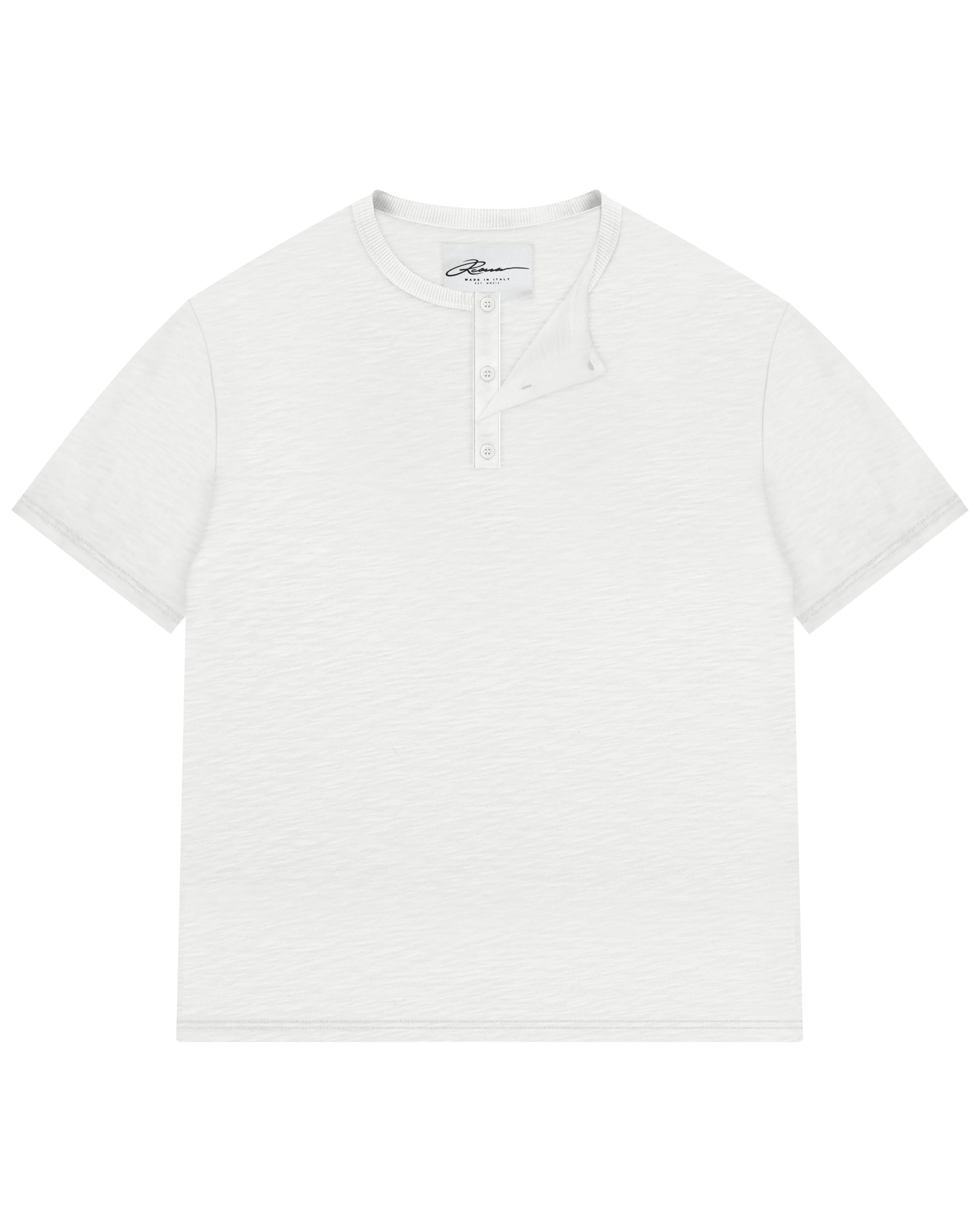 Reaven White Serafino T-Shirt - Image 2