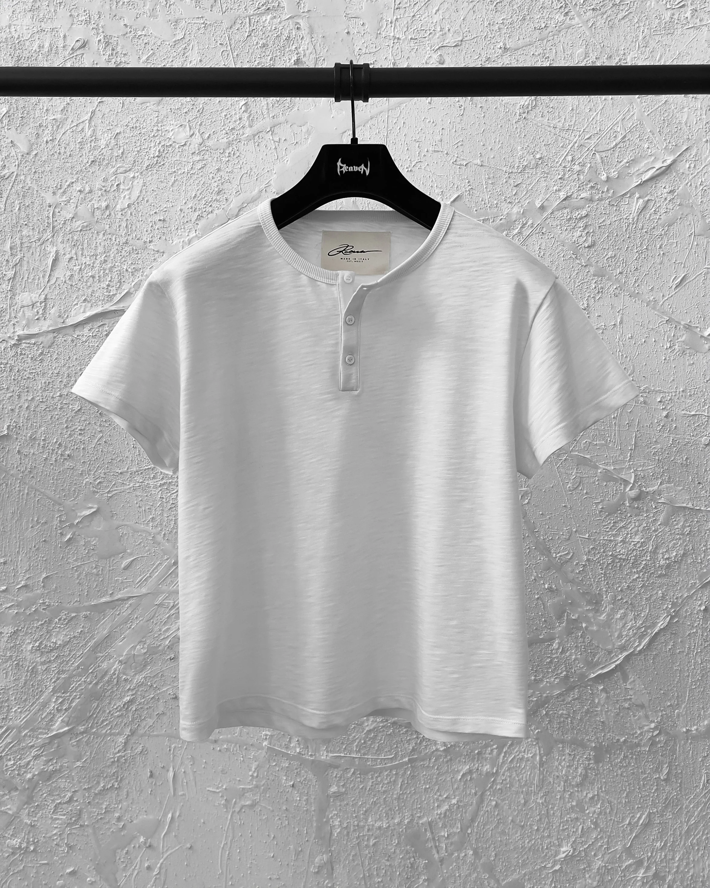Reaven White Serafino T-Shirt - Image 6