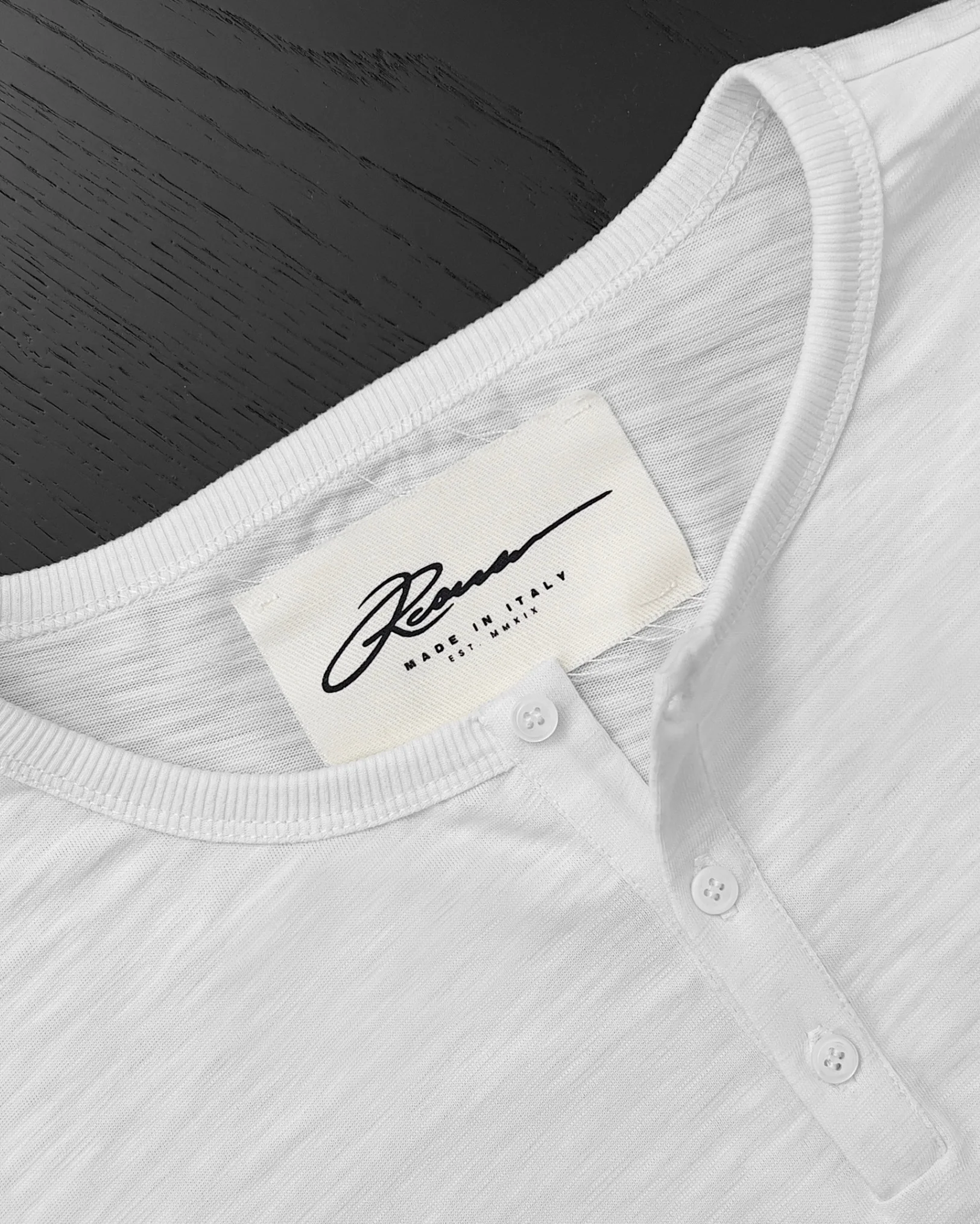 Reaven White Serafino T-Shirt - Image 8